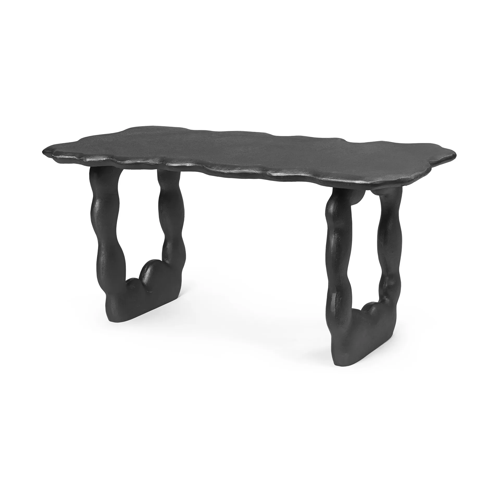 Dal Piece coffee table 100x50x47 cm, Black Aluminium Ferm Living