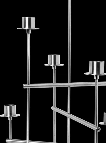 Elysia candlestick - Brushed stainless steel - Ferm Living