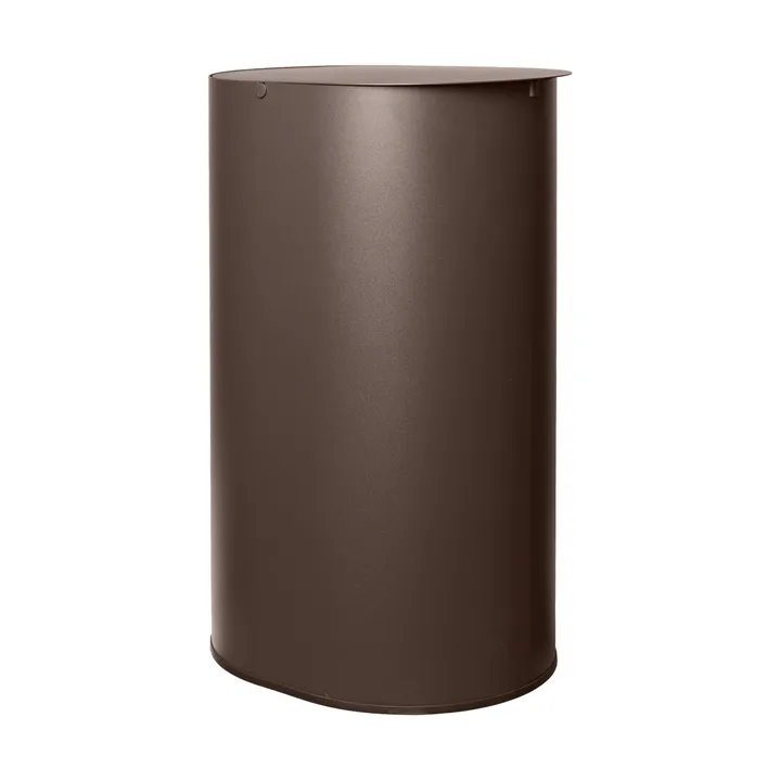 Enkel waste bin large - Dark chocolate - Ferm Living