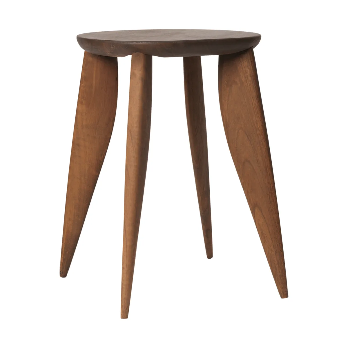 Feve side table, Walnut, 42x42x45 cm Ferm Living