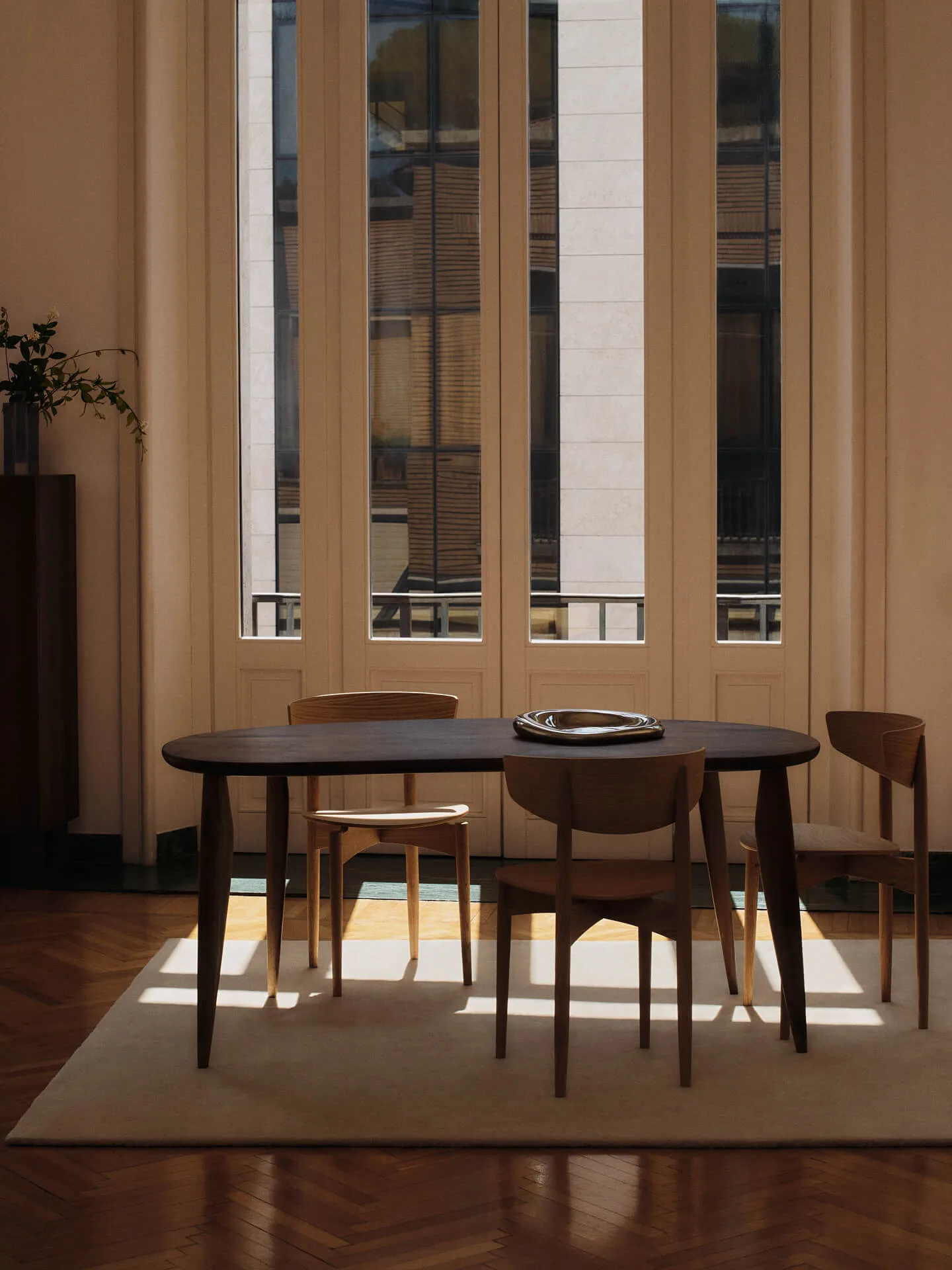 Feve table 160x86x73 cm, Walnut Ferm Living