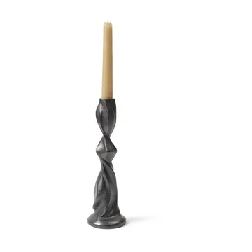 Gale candlestick 25 cm - Blackened Aluminium - Ferm Living