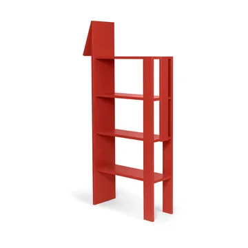 Giraffe bookshelf 69x140 cm - Poppy Red - Ferm Living