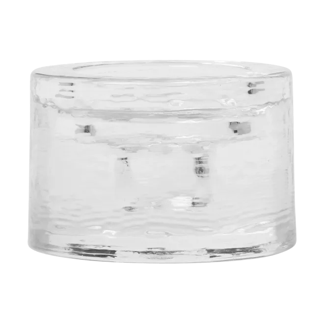Gradia candle holder round Ø8 cm, Clear Ferm Living