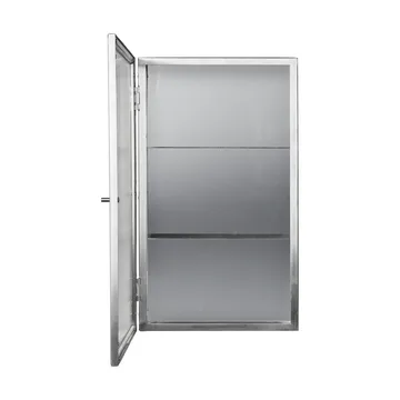 Haze wall cupboard - Reeded glass - stainless steel - Ferm Living