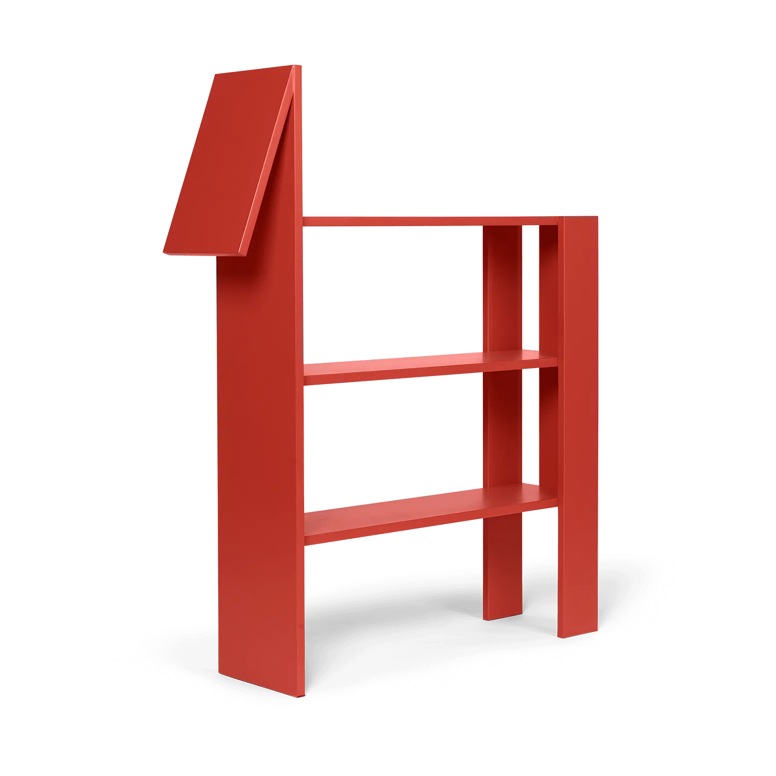 Horse bookshelf 91x111 cm, Poppy Red Ferm Living