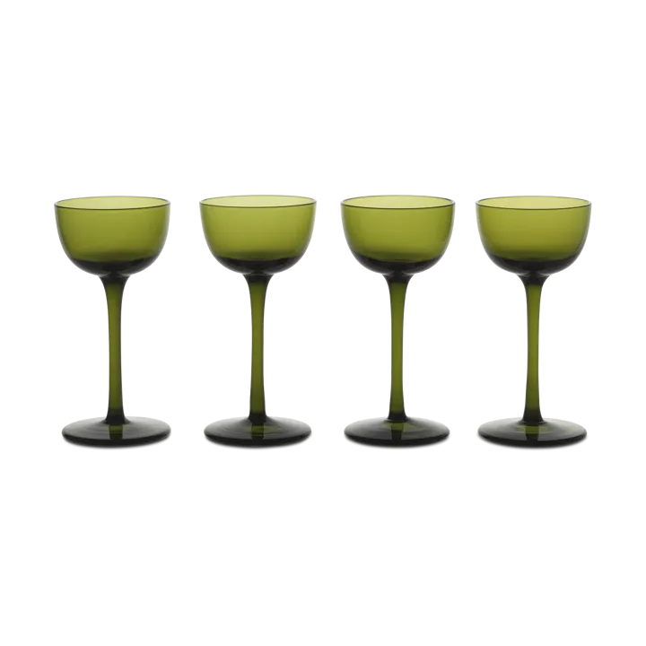 Host liqueur glass 4-pack - Moss Green - Ferm Living