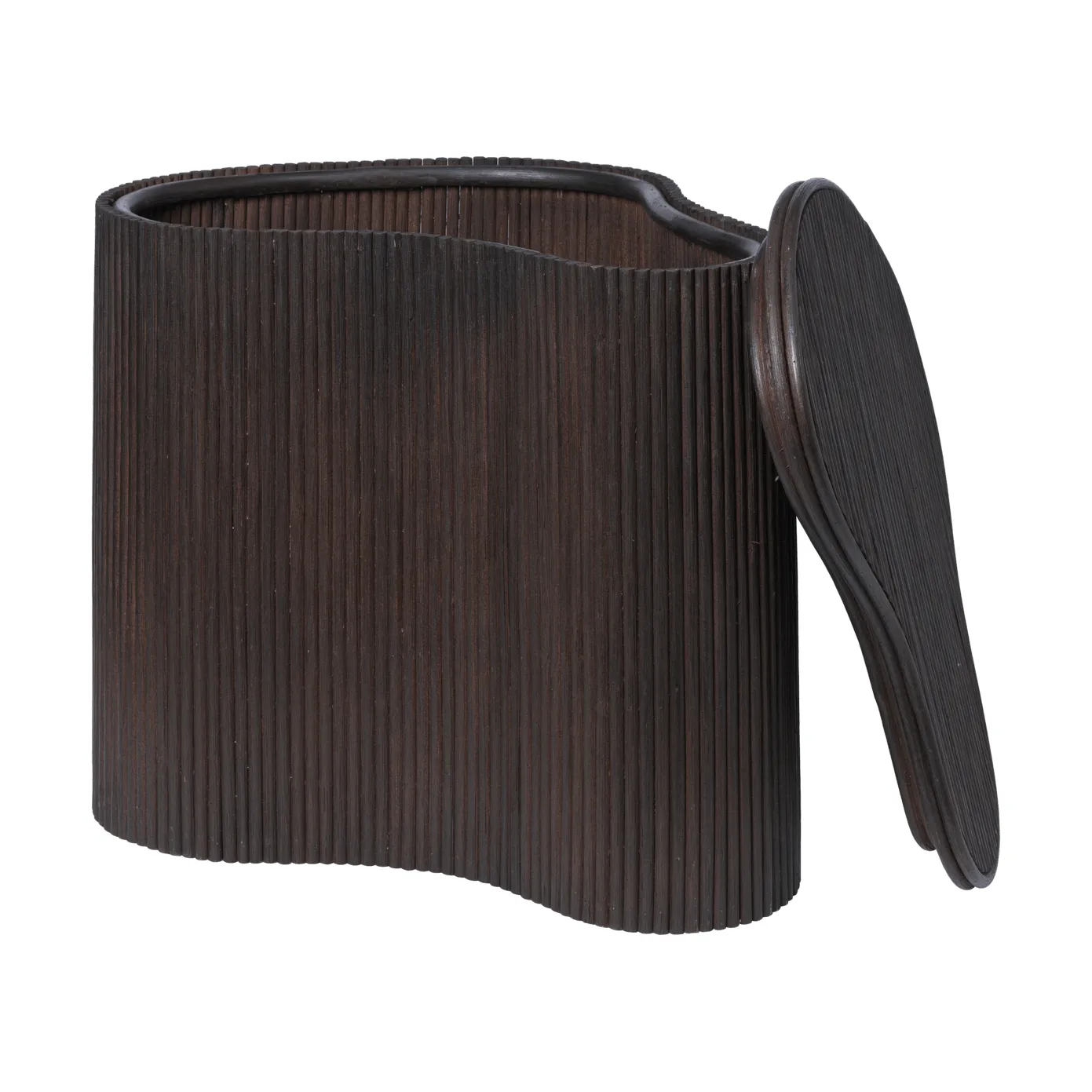 Isola side table with storage, Dark stained Ferm Living