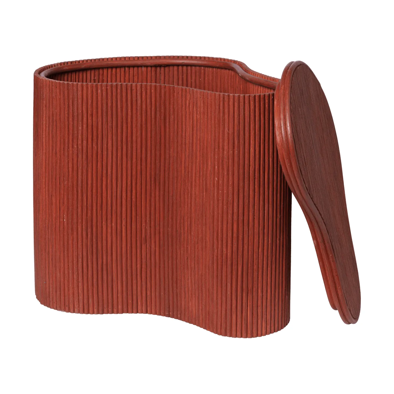 Isola side table with storage, Oxide red Ferm Living