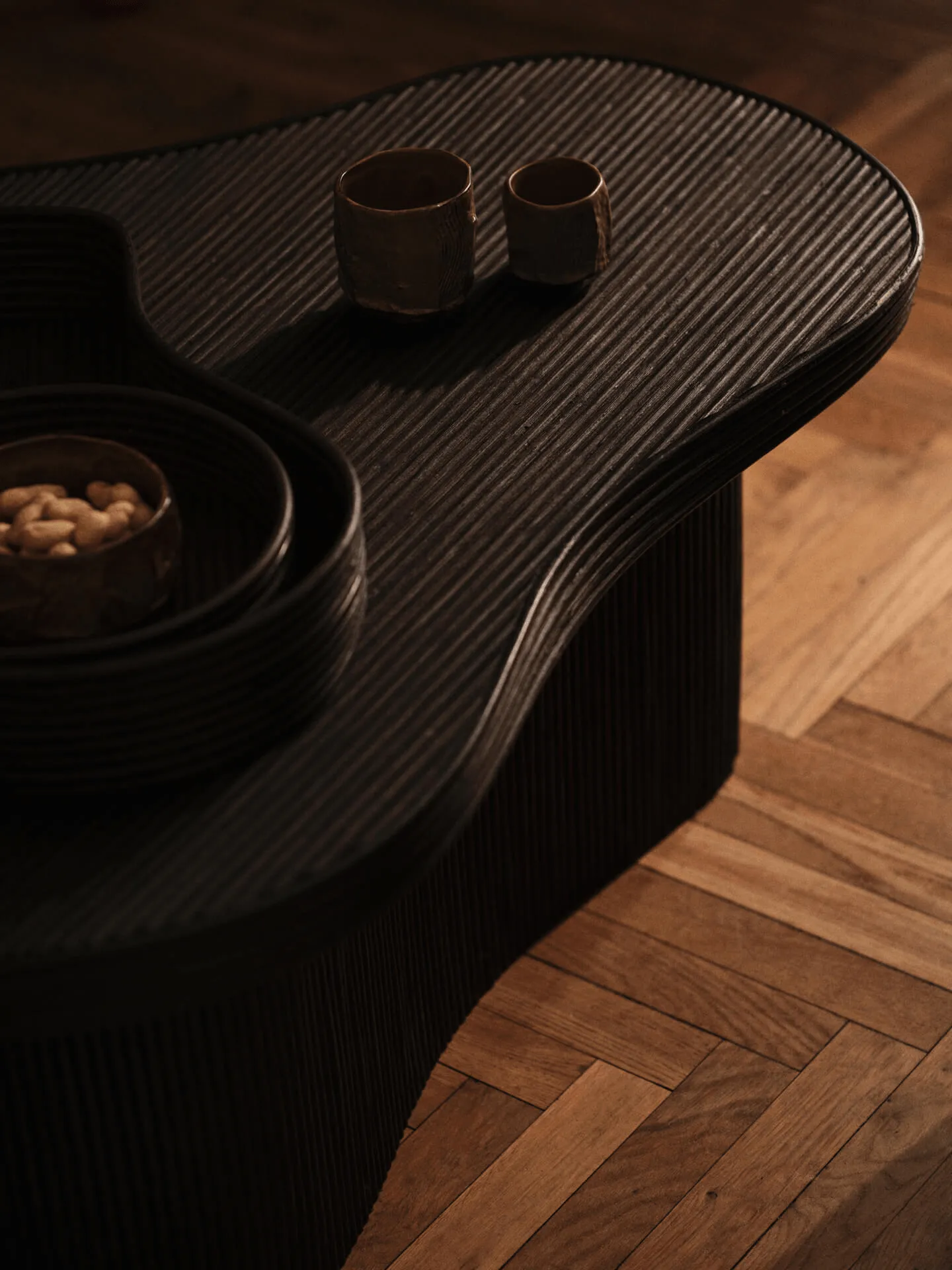Isola tray 2 pieces, Dark stained Ferm Living