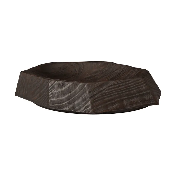 Koh centrepiece decorative dish - Dark brown, 35 cm - Ferm Living