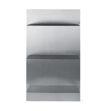 Lager wall shelf triple 55x100 cm - Aluminium - Ferm Living