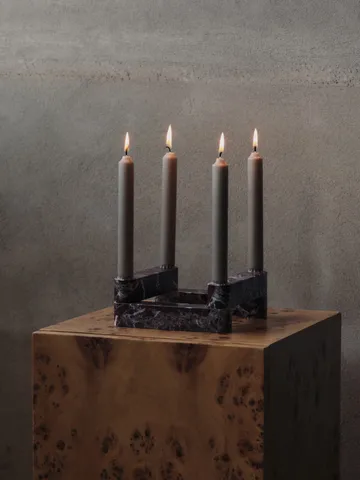 Newel module candlestick 4 pieces - Red - Ferm Living