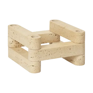 Newel module candlestick 6 pieces - Travertine - Ferm Living