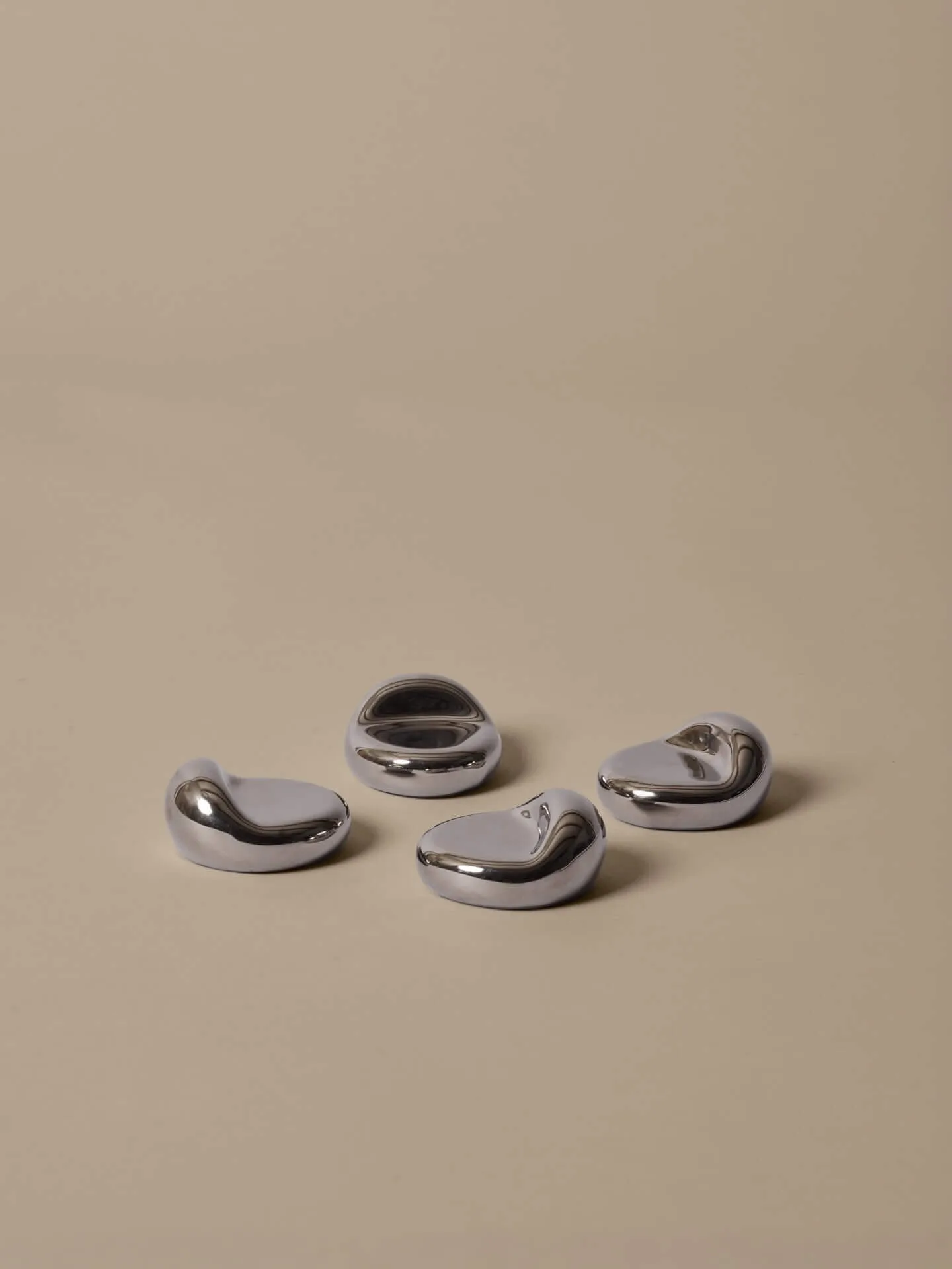 Nube pot feet 4-pack, Silver Ferm Living