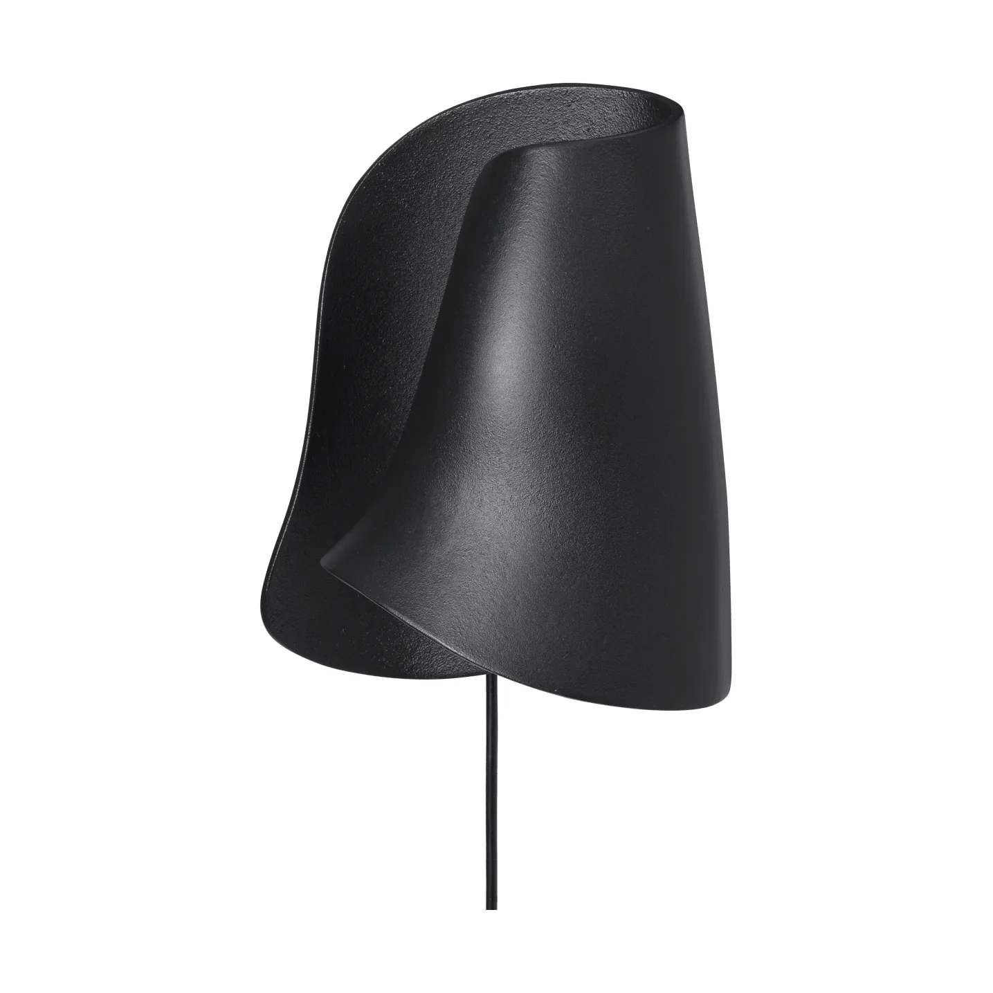 Oyster wall sconce wall lamp, Black Ferm Living
