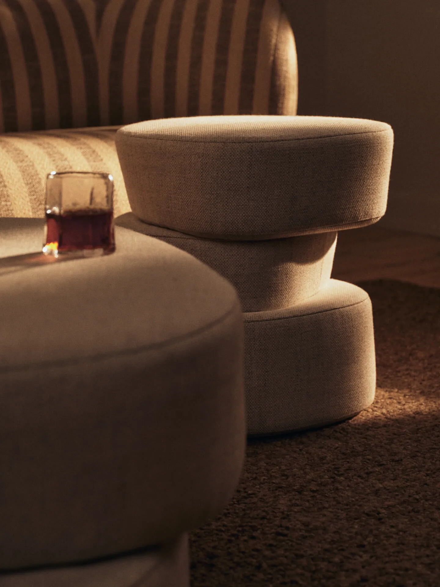 Plyo Staple pouf, Off-white Ferm Living