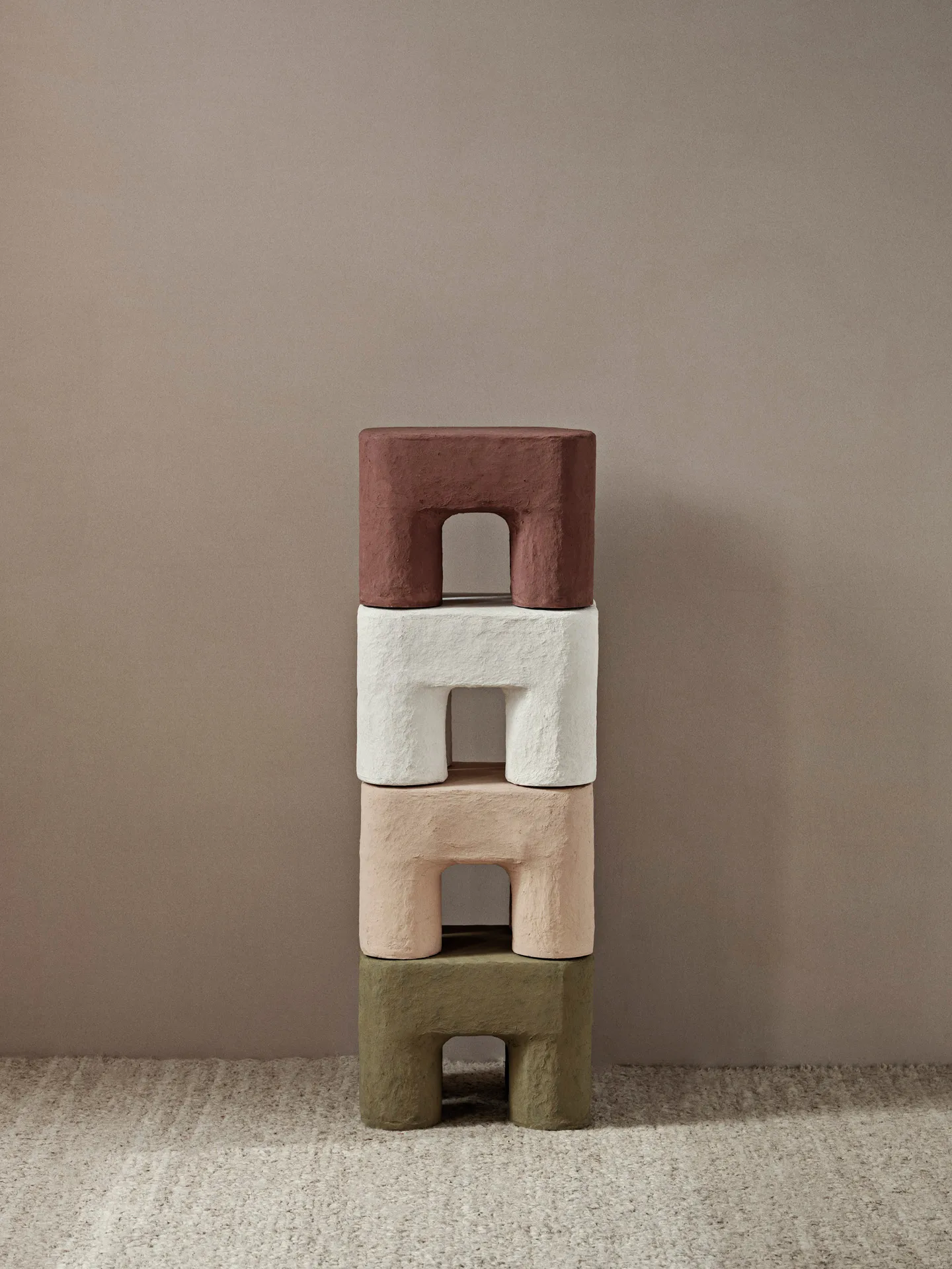 Podo stool, White Ferm Living