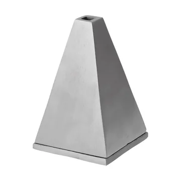 Pyra cone-shaped incense burner - Brushed aluminium - Ferm Living