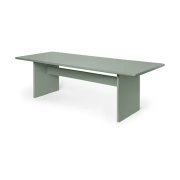 Rink dining table large 240x90x74 cm - Tea green - Ferm Living