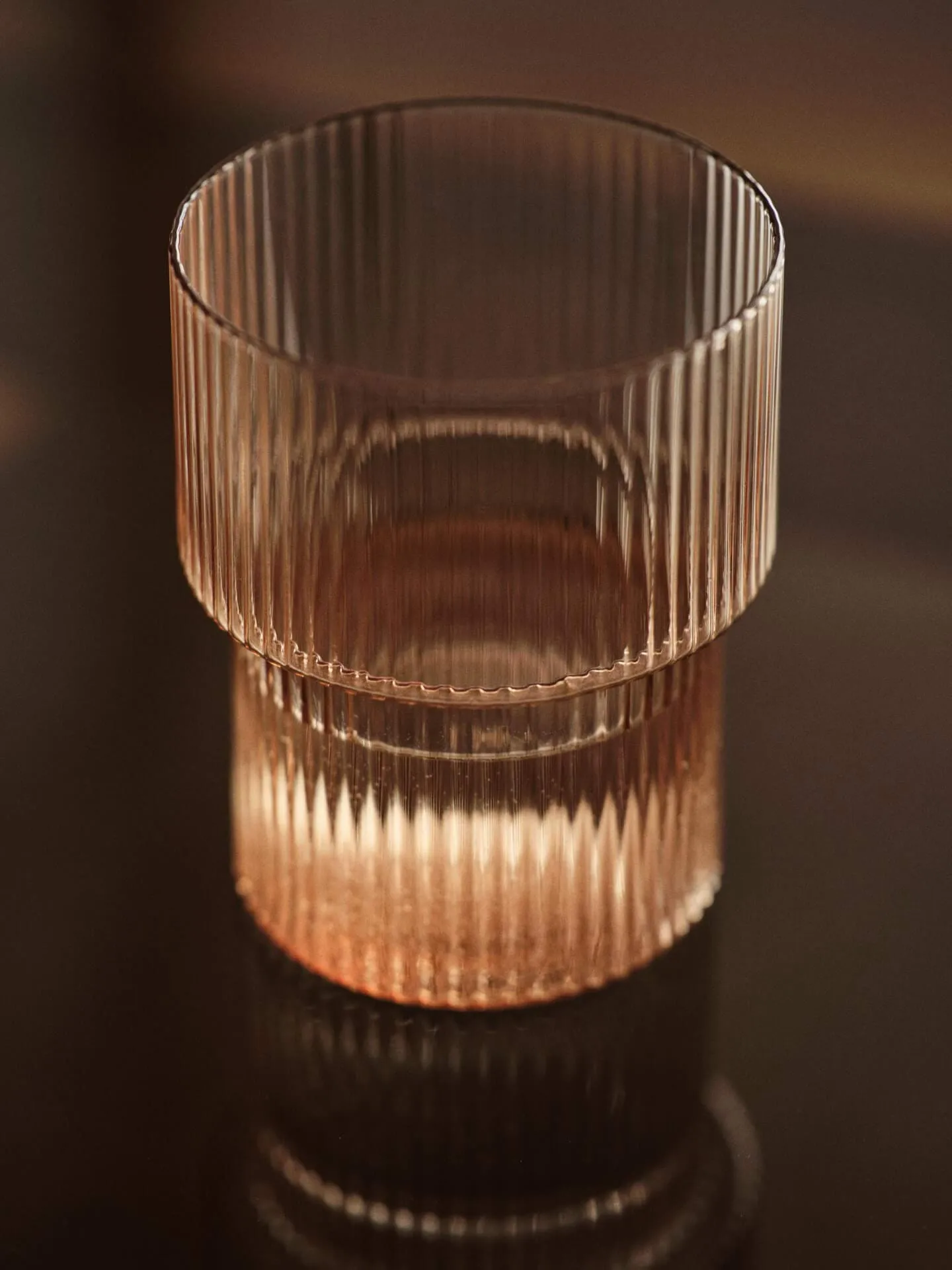Ripple glass 4-pack, Blush Ferm Living
