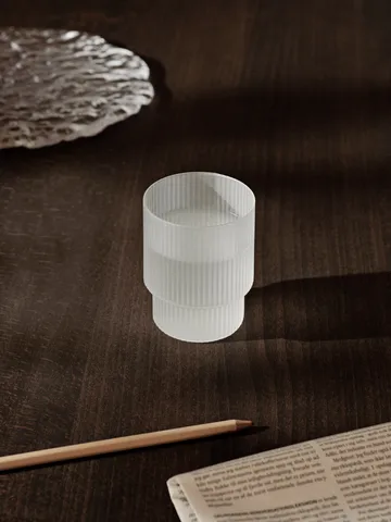 Ripple glass 4-pack - Frosted - Ferm Living