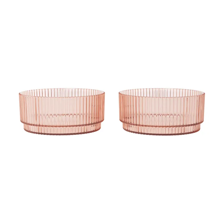 Ripple kids bowl - Blush, 2-pack - Ferm Living