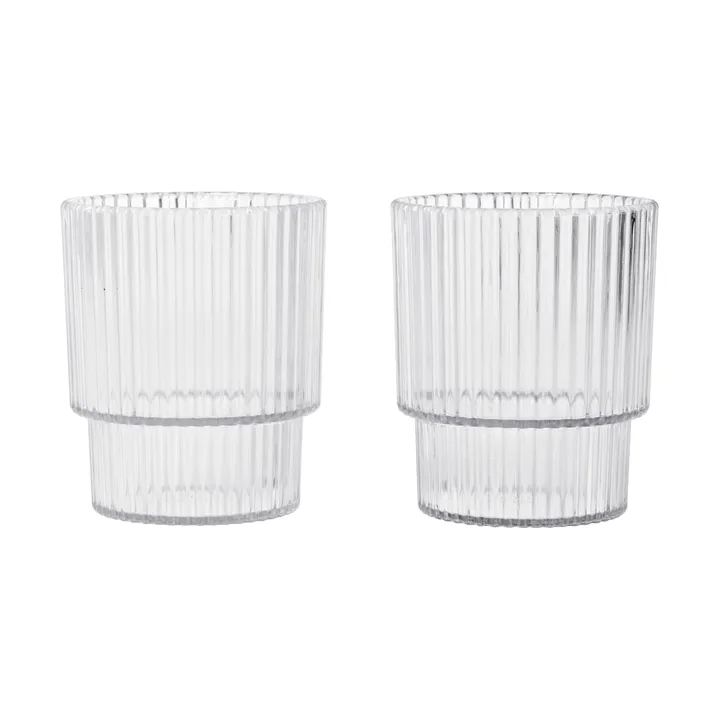 Ripple kids glass - Clear, 2-pack - Ferm Living