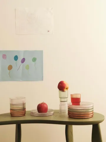 Ripple kids glass - Tea green, 2-pack - Ferm Living