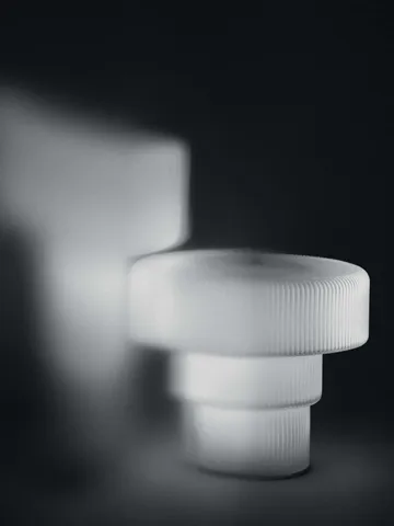 Ripple portable table lamp - White, 16.5 cm - Ferm Living