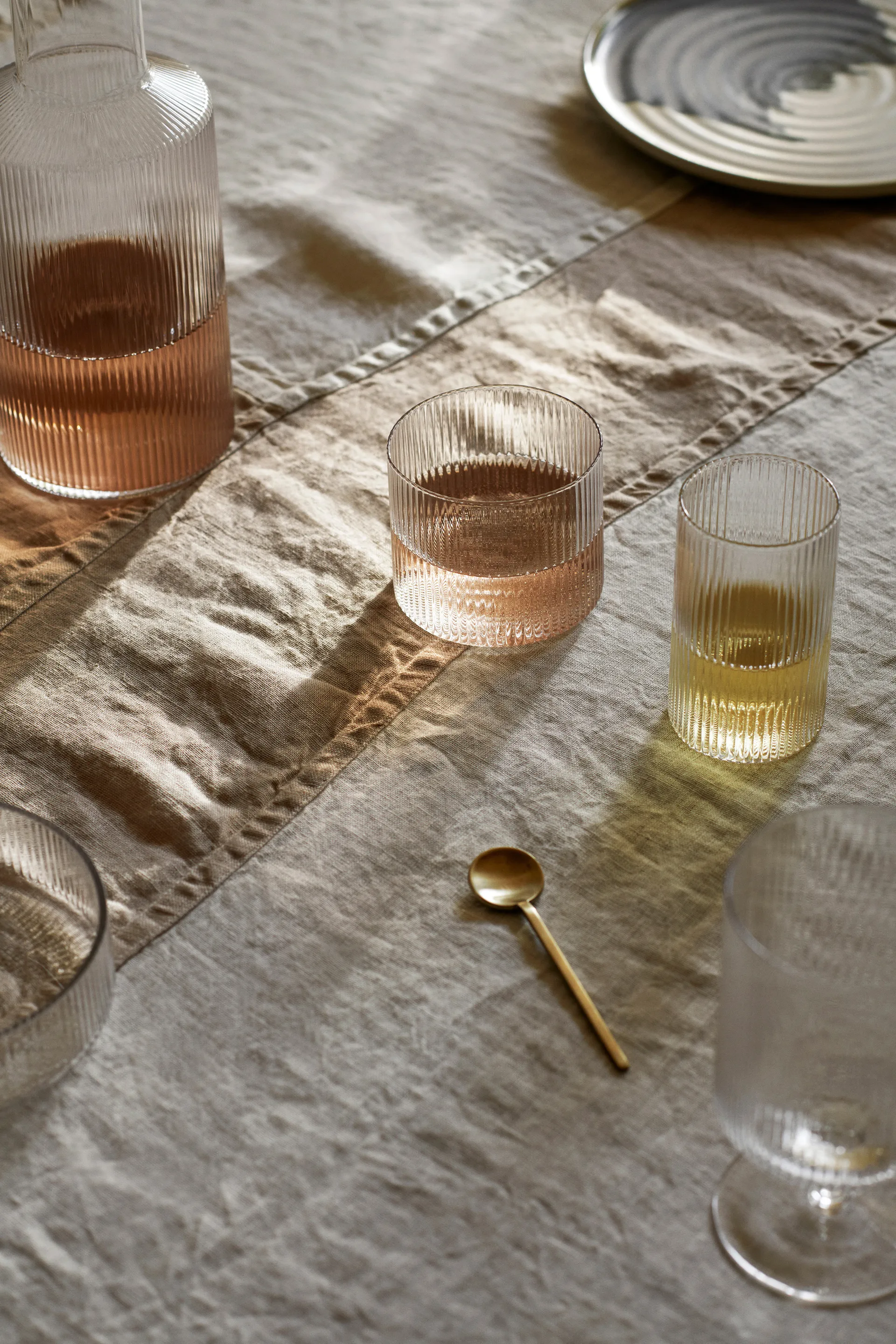 Ripple verrines serving glass 14 cl 4-pack, Frosted Ferm Living