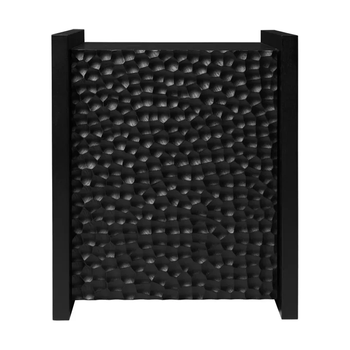 Scarni side table - Dark-stained ash, 38x40x45 cm - Ferm Living