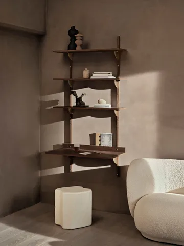 Sector desk - Smoked Oak, brass - Ferm Living