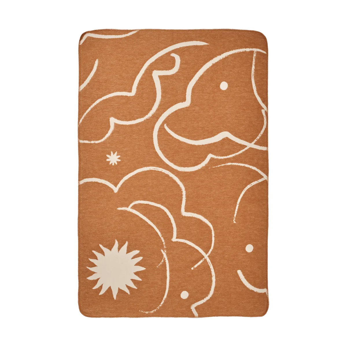 Skye blanket, Sienna-parchment, 80x120 cm Ferm Living