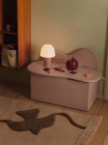 Slope bench with forvaring 75x38x51 cm - Rose - Ferm Living