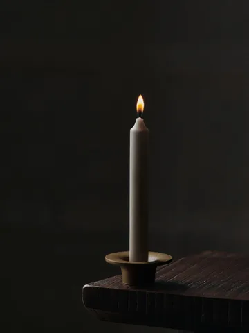 Soothe candle holder Ø8 cm - Brass Finish - Ferm Living