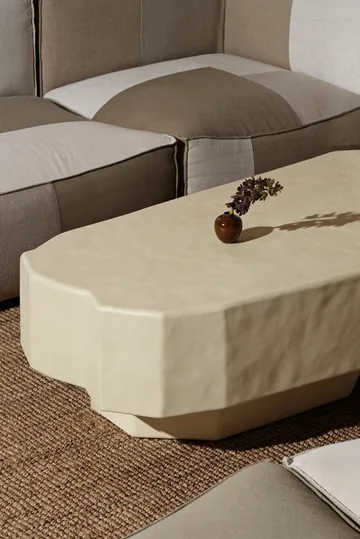 Staffa coffee table 163.5x82.4 cm - Ivory - Ferm Living