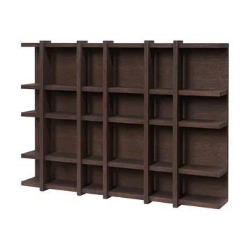 Tilem bookcase - Dark-stained oak, 6x4 - Ferm Living