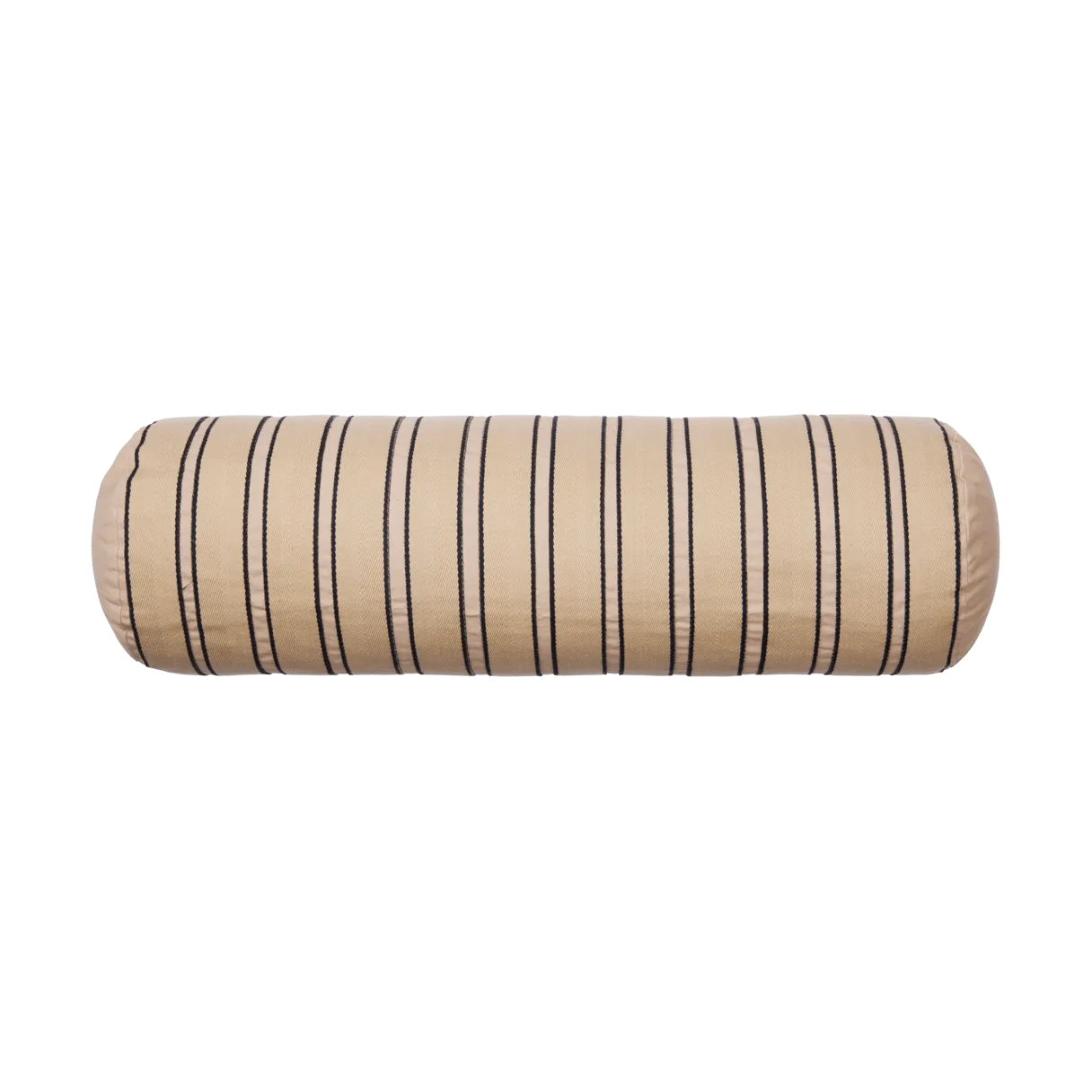 Twill bolster cylinder pillow, Cashmere-black Ferm Living