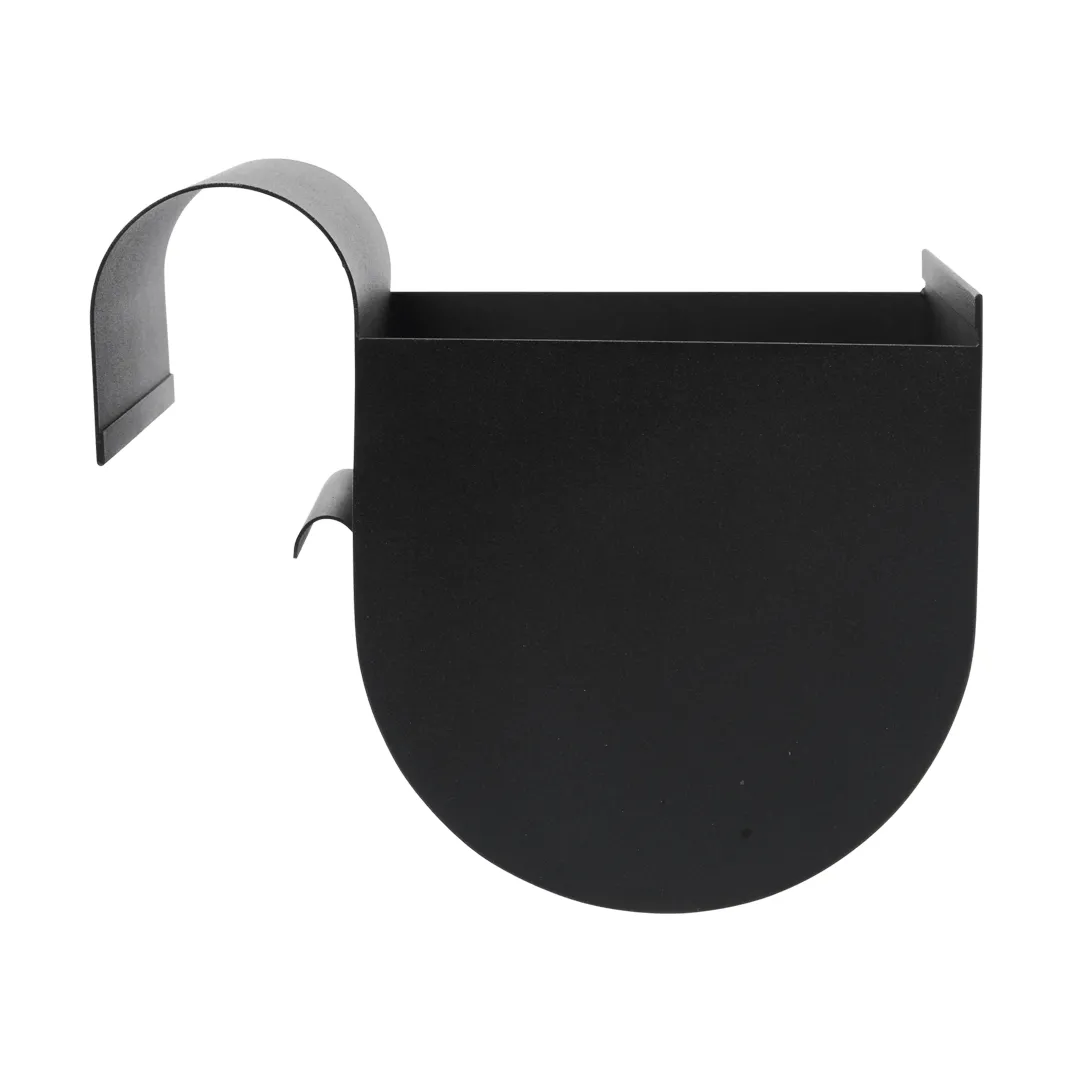 Uma balcony planter small 20 cm, Black Ferm Living