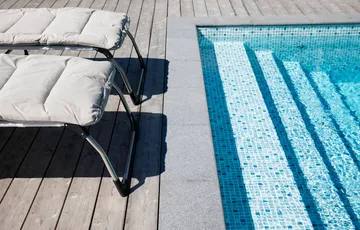 Amigo XXL Soft cushion for sun lounger - Anthracite - Fiam