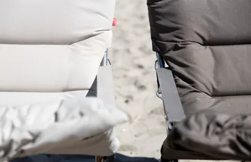 Fiesta Soft sun lounger - Fabric beige-aluminium frame - Fiam