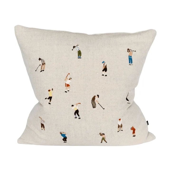 Golfers pillowcase 48x48 cm - Natural - Fine Little Day