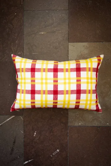 Grid cushion cover - Yellow, 38x58 cm - Fine Little Day
