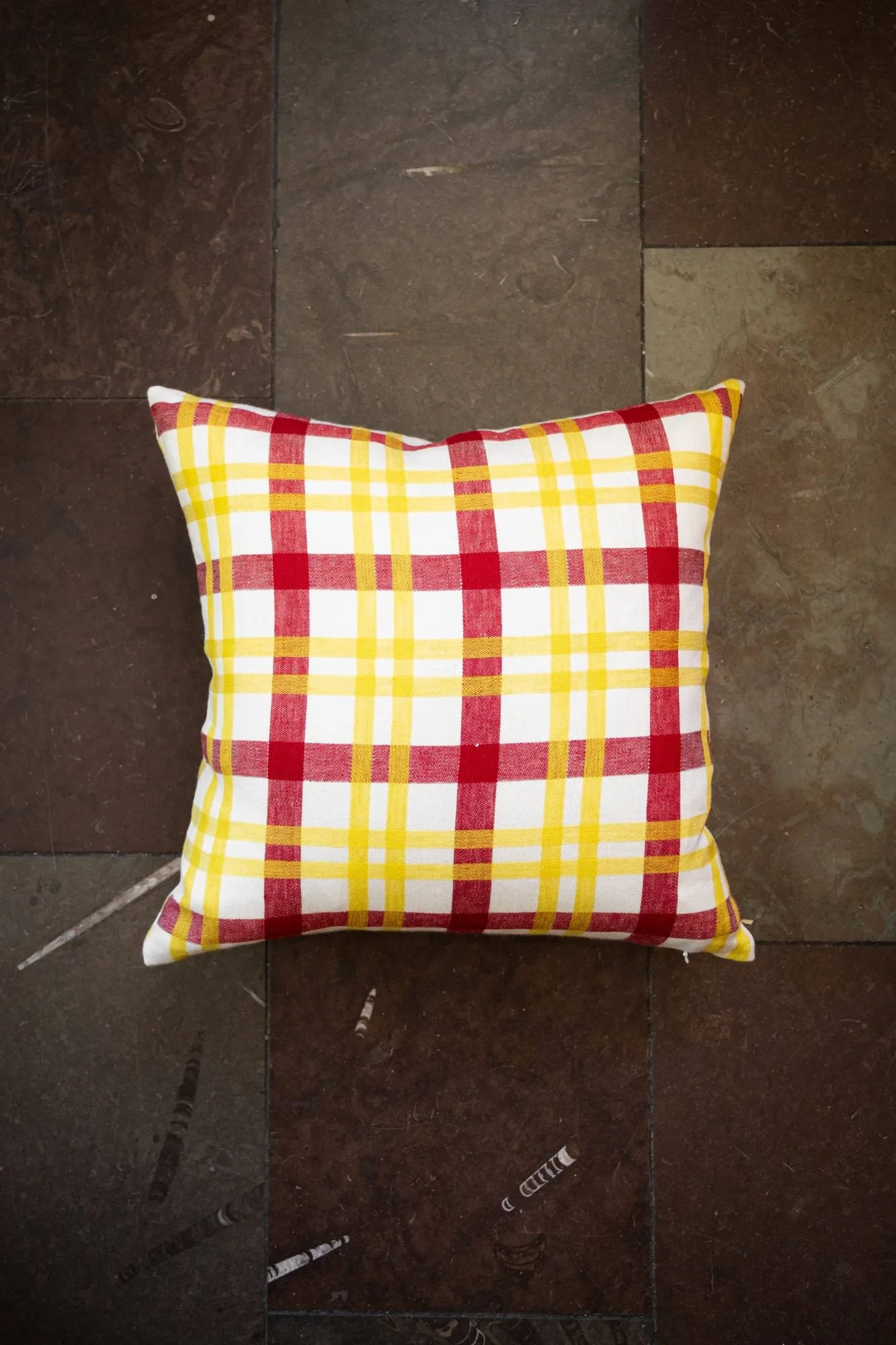 Grid cushion cover, Yellow, 45x45 cm Fine Little Day