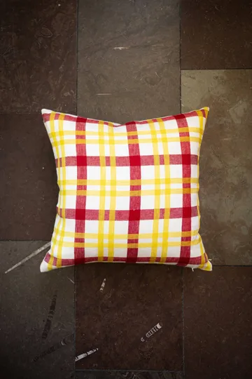 Grid cushion cover - Yellow, 45x45 cm - Fine Little Day