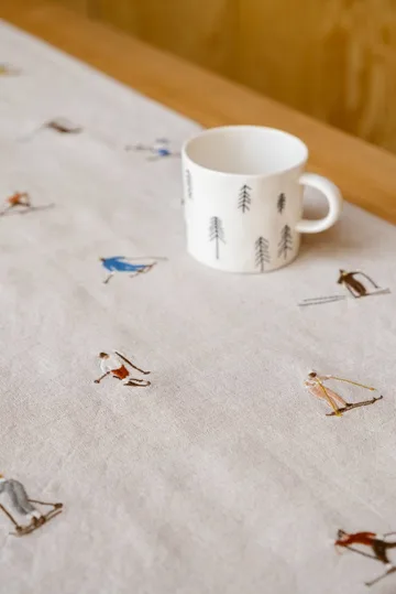 Skiers table runner - Natural, 45x150 cm - Fine Little Day