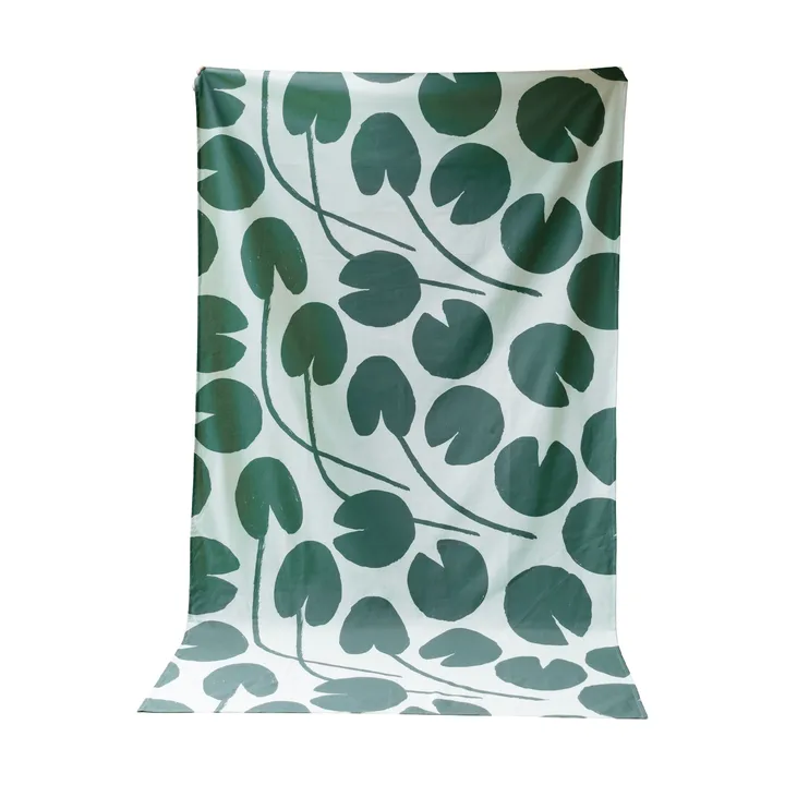 Water lilies tablecloth - Light green-green, 147x147 cm - Fine Little Day
