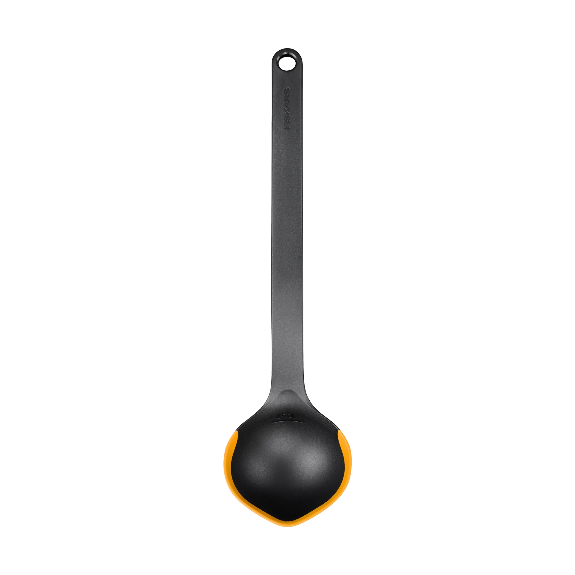 Functional Form ladle, Black-orange, 36.2 cm Fiskars