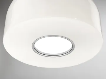 Bellhop Glass S2 pendant lamp - Bright aluminum - Flos